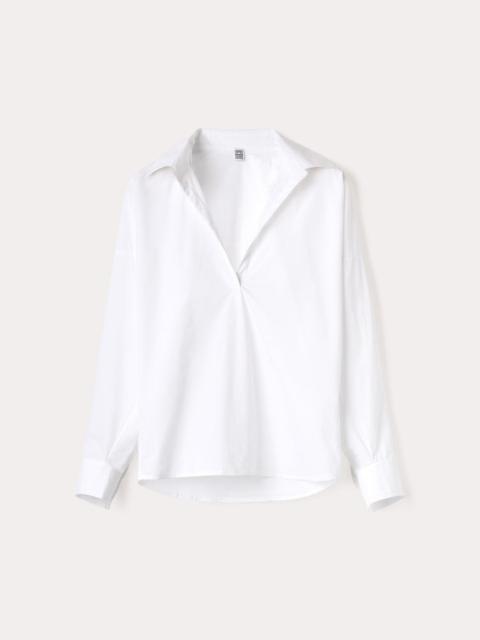 Poplin shirt white