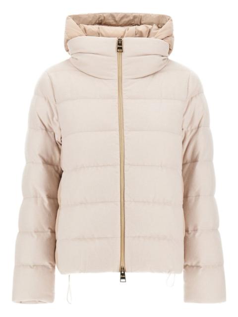 hooded quilted jacket