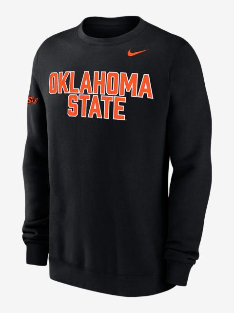 Nike Oklahoma State Club Fleece Men's Nike College Crew-Neck Sweatshirt