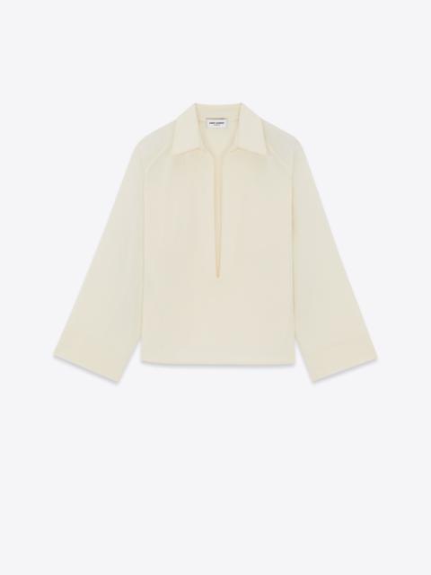 vareuse shirt in cotton and linen
