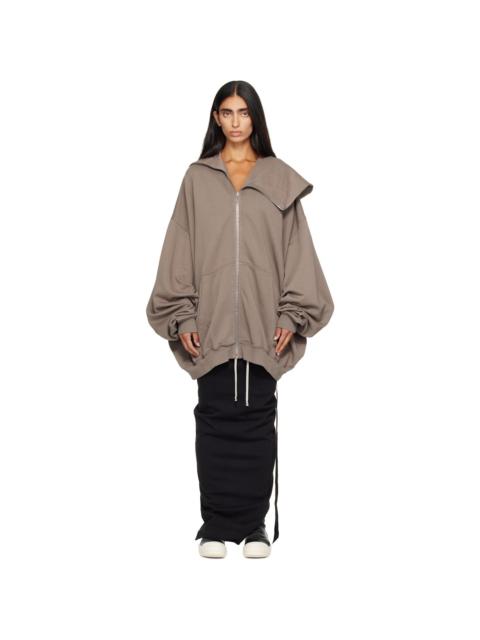 Rick Owens DRKSHDW Gray Tower Mountain Hun Hoodie
