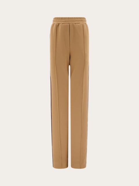 FERRAGAMO Wide leg tracksuit trouser
