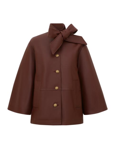 Zimmermann VALIANT LEATHER PUSSYBOW COAT