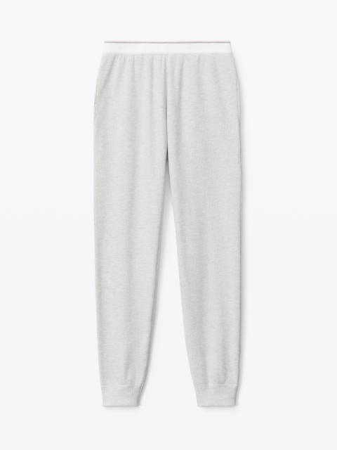 Alexander Wang UNISEX JOGGER IN COTTON WAFFLE THERMAL