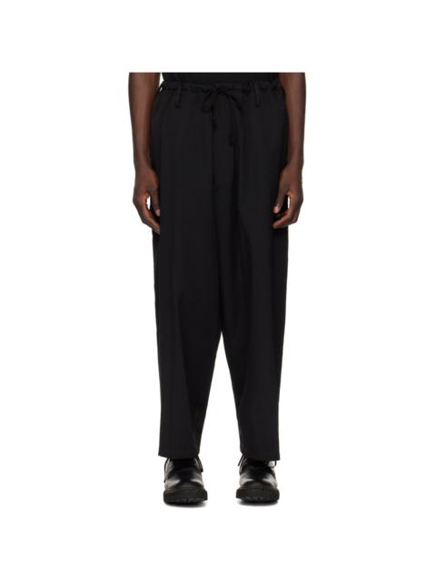 Yohji Yamamoto Black Drawstring Trousers