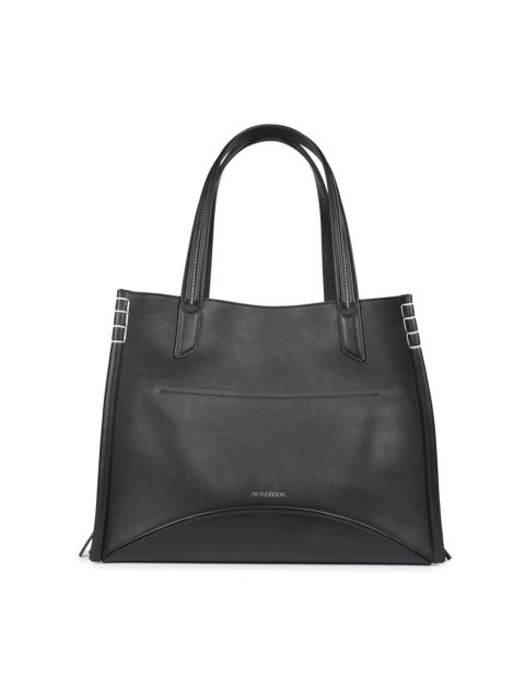 JW Anderson Women's Loafer Leather Tote Bag - Black