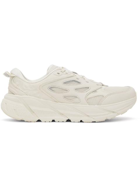 HOKA White Clifton Lifestyle Sneakers