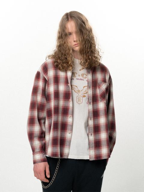 KAMIYA OG Check Sun Faded B/D Shirt