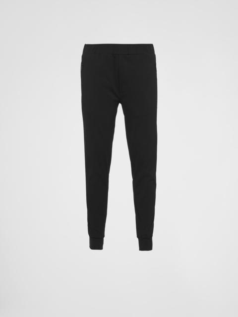 Prada Technical cotton and Re-Nylon pants