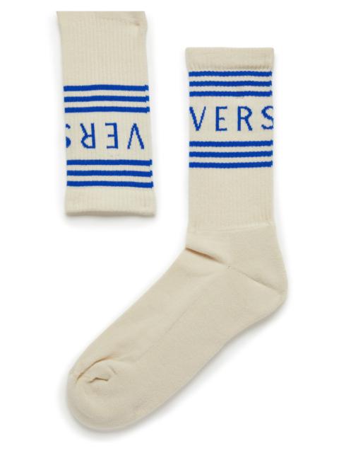 VERSACE 90s Vintage Logo Socks