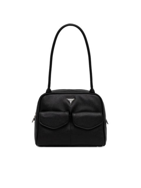 GUESS USA dual-pocket faux-leather shoulder bag