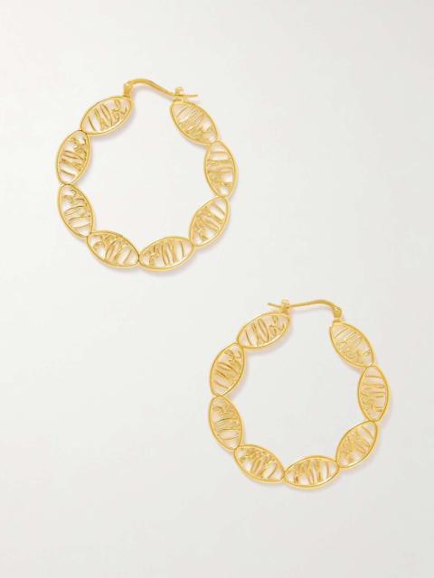 Chloé Darcey gold-tone hoop earrings