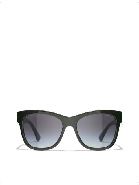 CHANEL CH5380 square-frame acetate sunglasses