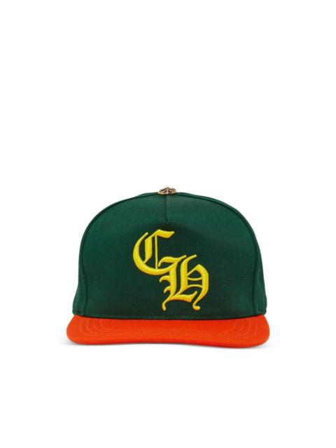 embroidered-logo trucker cap