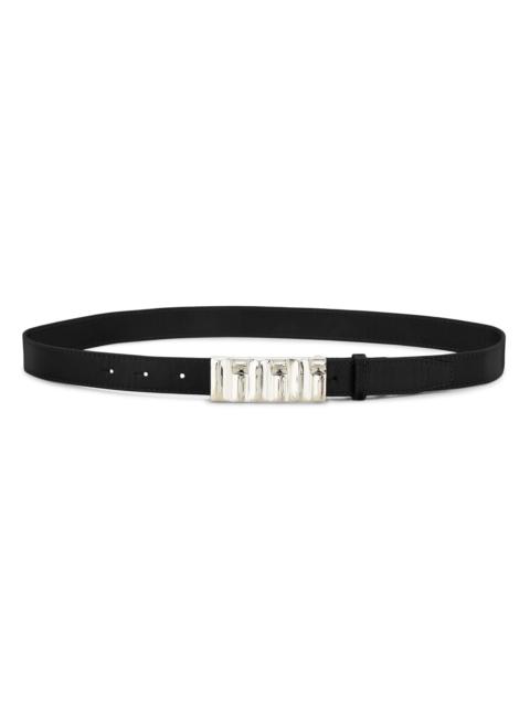 FRAME Women's Sculptural Leather Belt - Black