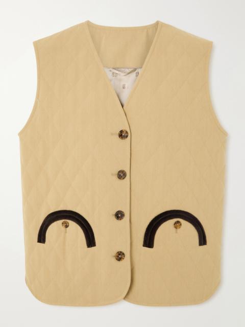 BLAZÉ MILANO Ghost Suffolk Quilted Cotton Vest