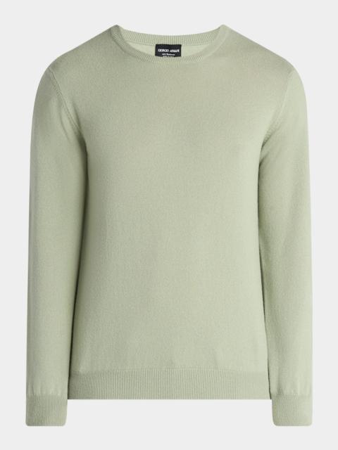 GIORGIO ARMANI Men's Cashmere Crewneck Sweater