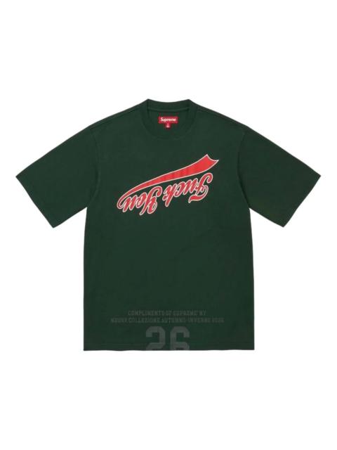 Supreme Supreme FW26 Cracked Flipped S/S T-Shirt 'Dark Green' SUP-FW26-069-DGRN