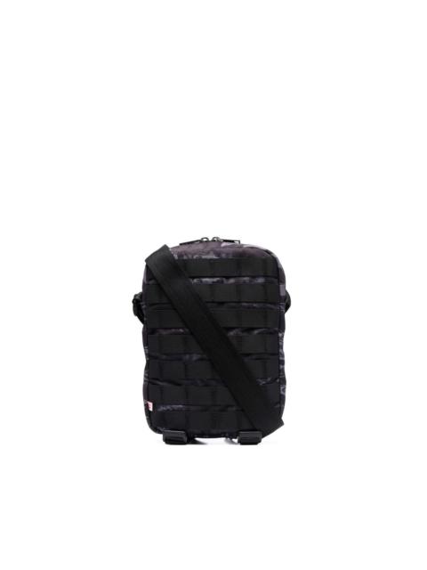 Diesel camo panelled messenger bag
