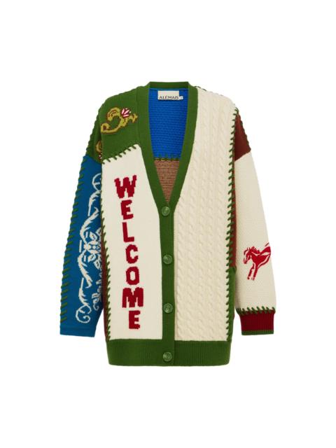 ALÉMAIS Lasso Patchwork Knit Cardigan