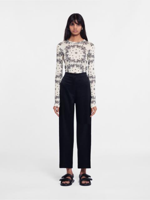 Nanushka Wide Leg Satin Pants