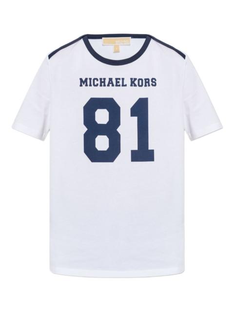 MICHAEL KORS number-graphic T-shirt