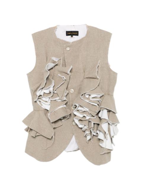 Comme Des Garçons ruffled gilet