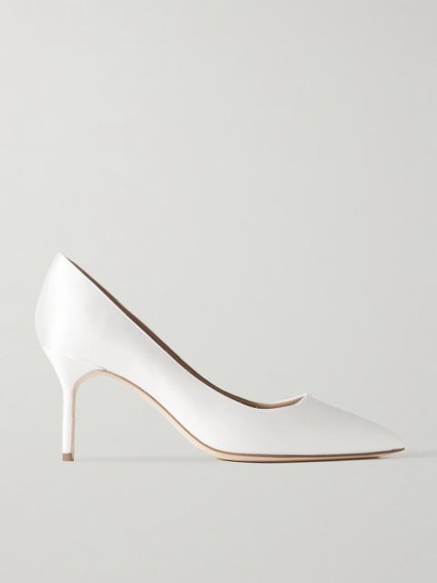Manolo Blahnik Bb 70 Satin Pumps