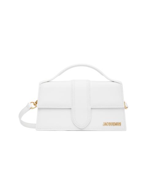 JACQUEMUS White Les Classiques 'The large Bambino' Bag