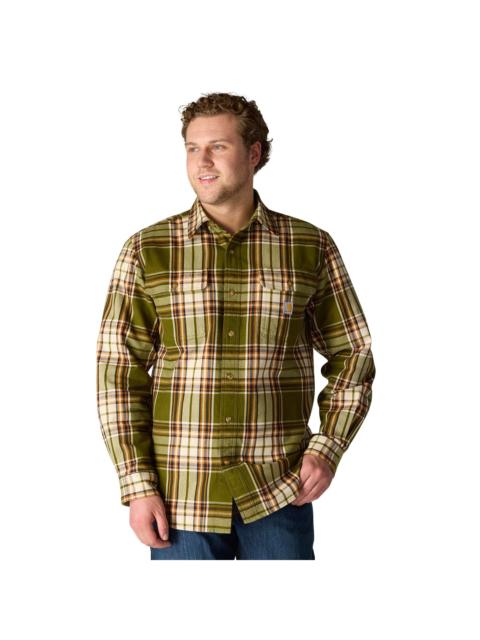 Carhartt Loose Fit Heavyweight Flannel Long-Sleeve Plaid Shirt