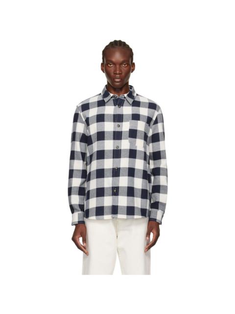 A.P.C. Navy & White Trek Shirt