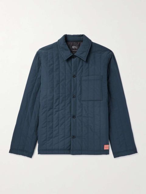 A.P.C. Hugo Quilted Cotton-Blend Jacket