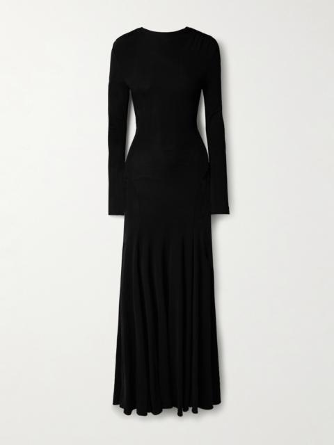 CHRISTOPHER ESBER Maico Embellished Open-back Stretch-jersey Gown