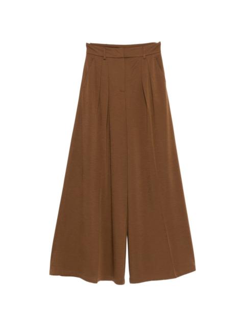 Wool jersey trousers