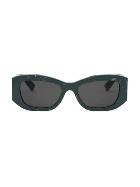 BVLGARI Women's Roma 54MM Geometric Sunglasses - Grey Green Grey