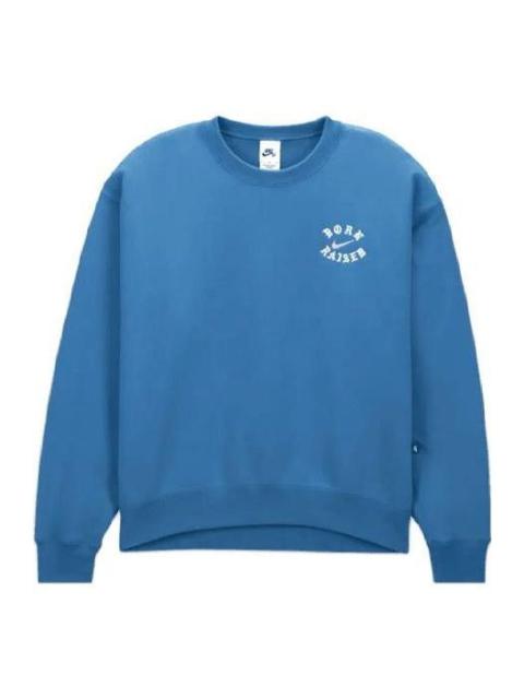 Nike Nike SB x BORNXRAISED Crewneck Sweatshirt 'Blue' DX4270-407