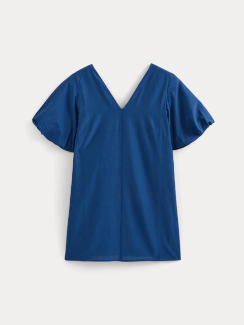 EVERLANE BUBBLE-SLEEVE MINI DRESS IN COTTON SILK VOILE