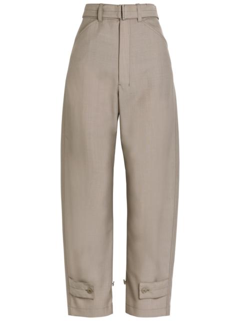 Lemaire Lemaire Belted Barrel-leg Woven Trousers