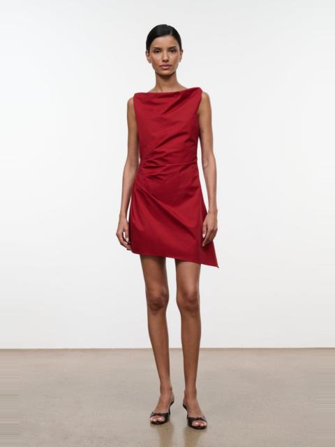 STAUD STAUD CALLIE MINI DRESS ROUGE