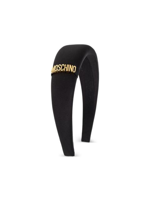 Moschino logo-plaque hair headband