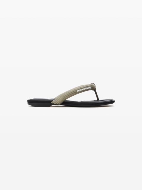 Alexander Wang JENNA TUBULAR FLAT THONG SANDAL