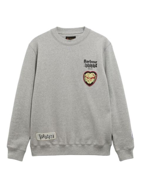 Barbour appliqué crew-neck sweatshirt