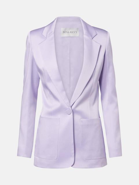 NINA RICCI Crêpe satin blazer
