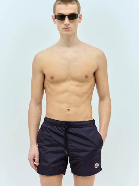 Moncler Logo Patch Swim Shorts