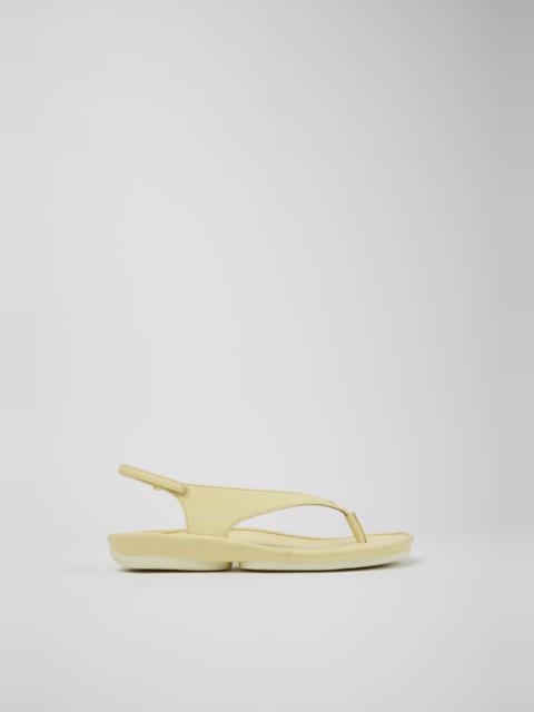 CAMPERLAB Yellow Leather Sandals for Women.