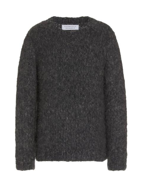GABRIELA HEARST Lawrence Sweater in Charcoal Welfat Cashmere