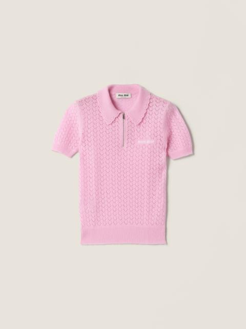 Miu Miu Cashmere and silk polo shirt