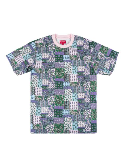 Supreme Patchwork Paisley Short-Sleeve Top 'Pink'