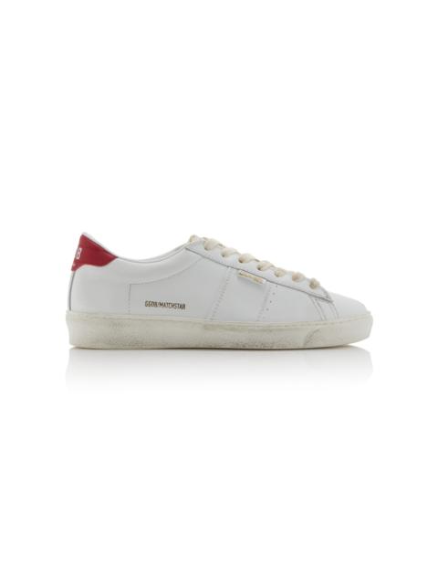 Golden Goose Matchstar Leather Sneakers white