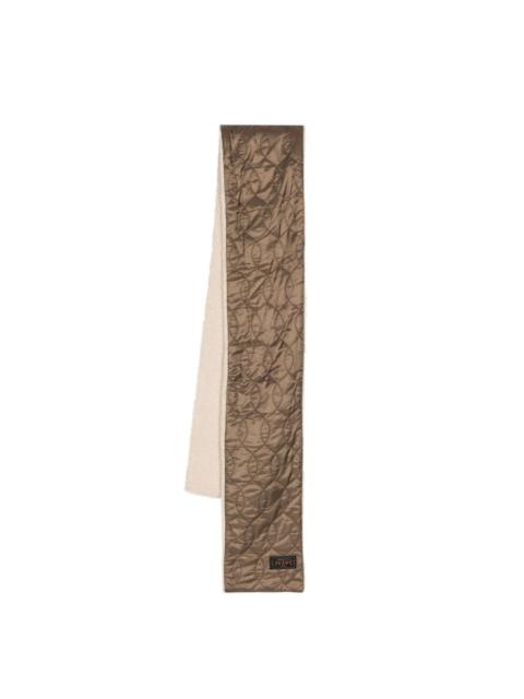 BEAMS PLUS Boa fleece-texture quilted scarf
